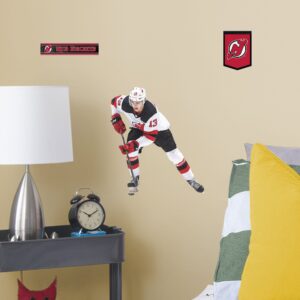 Nico Hischier for New Jersey Devils: RealBig Officially Licensed NHL Removable Wall Decal Large by Fathead | Vinyl